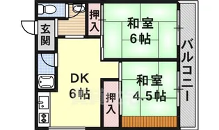 阪上文化【202号室】の間取り