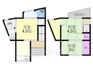 大阪府大阪市西淀川区百島1丁目【一戸建】の間取り