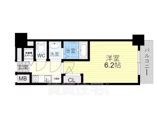 エスリード新大阪ヴェルデ【3階】の間取り