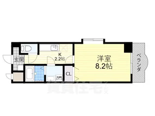 ルミエール八尾2【4階】の間取り