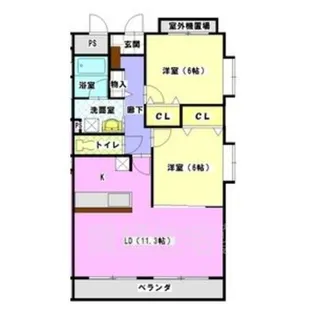 レージュソレーユ2【3階】の間取り