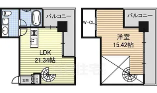 oz alloggio【9階】の間取り