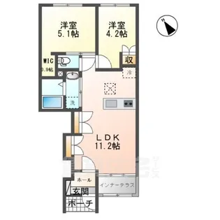 アスセイナス【1階】の間取り