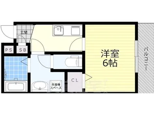 ヒルハイツ柴原駅前【3階】の間取り