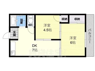 パル恵我之荘【3階】の間取り