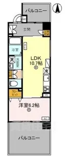 THE RESIDENCE 文化庁前【1階】の間取り