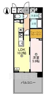 THE RESIDENCE 文化庁前【1階】の間取り