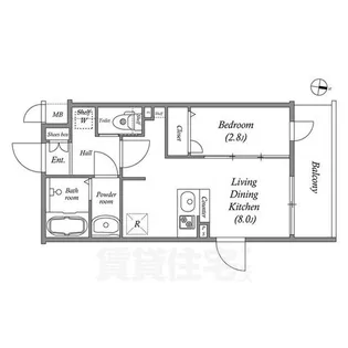 「ファステート京都東福寺パラベル」【2階】の間取り