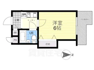 カーサデルソーレ【2階】の間取り