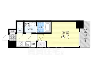 エスリード神戸兵庫駅ミッドポート【11階】の間取り