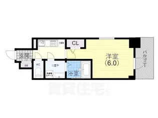 エスリード神戸兵庫駅ミッドポート【9階】の間取り