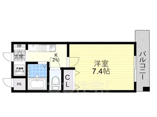 M'PLAZA香里壱番館【8階】の間取り