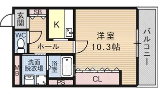 パレスひだまりの丘【3階】の間取り