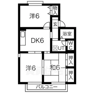 グリーンハイツ2号館【2階】の間取り