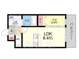 MJC京都西大路1【4階】の間取り