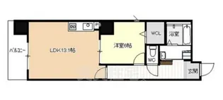 ディアコート千早【2階】の間取り