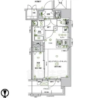 CREST TAPP志賀本通【4階】の間取り
