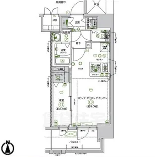 CREST TAPP志賀本通【8階】の間取り