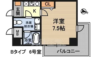 エレーヌ十三【7階】の間取り
