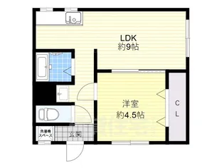 辻野ハイツ【1階】の間取り