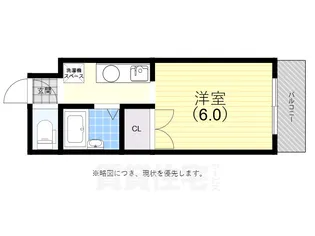 タウンコート小河通【1階】の間取り