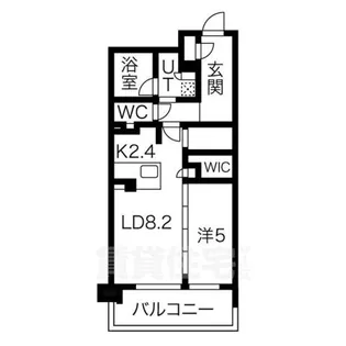 ローレルアイ名駅東【15階】の間取り