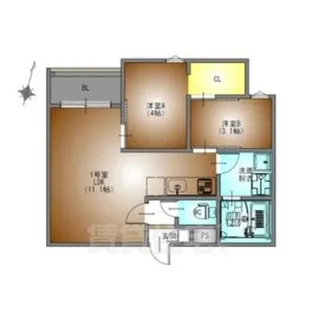 REGALEST CITY道徳【2階】の間取り