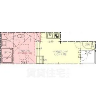 エスポワール中村【1階】の間取り