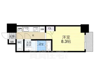 プレデコート北田辺【10階】の間取り