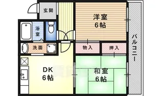 フロンティアナカモズ【3階】の間取り