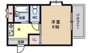 ハイツオーキタ大和田【205号室】の間取り