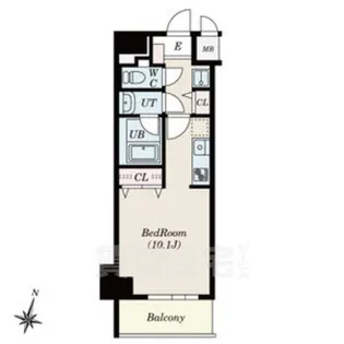 ノヴェル新栄【8階】の間取り