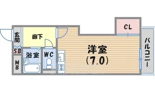 1Rの間取り画像