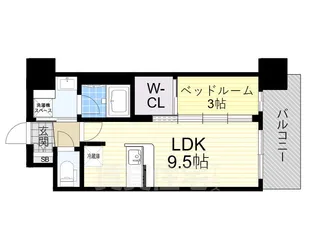 アーバングランデ新大阪【3階】の間取り