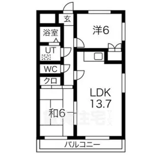 シャトル助光【2階】の間取り