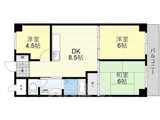 尼崎梅の木公園アーバンリズ【1階】の間取り