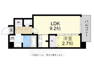 大阪府大阪市都島区都島本通3丁目【マンション】の間取り