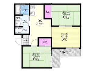 山下マンション【2階】の間取り