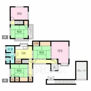愛知県名古屋市緑区大高町字小坂【一戸建】の間取り