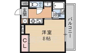 クッキィーセタ【4階】の間取り
