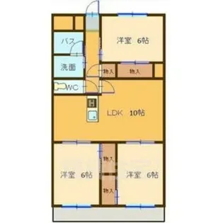 グランド三栄【1階】の間取り