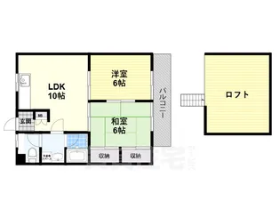 ハイツエミカ2【222号室】の間取り