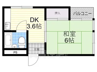エメラルド尾浜PART1【201号室】の間取り