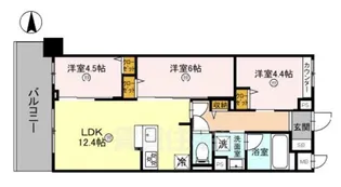 THE RESIDENCE 北白川 【2階】の間取り