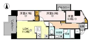 THE RESIDENCE 北白川 【3階】の間取り