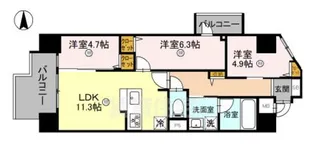 THE RESIDENCE 北白川 【4階】の間取り