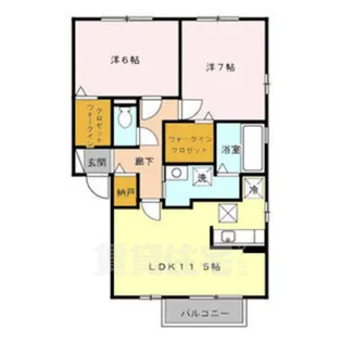 リビングタウン荒池 D【2階】の間取り