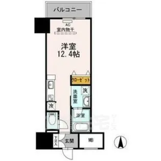 御幸レジデンス丸の内【5階】の間取り