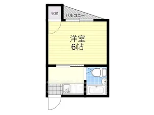 トレンディ黒原【3階】の間取り