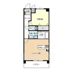 愛知県名古屋市中川区万町【マンション】の間取り